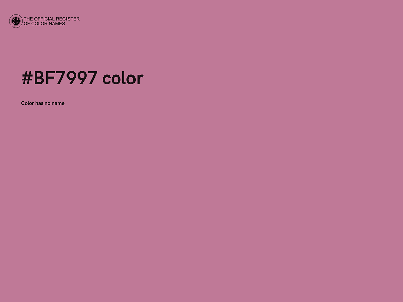 #BF7997 color image