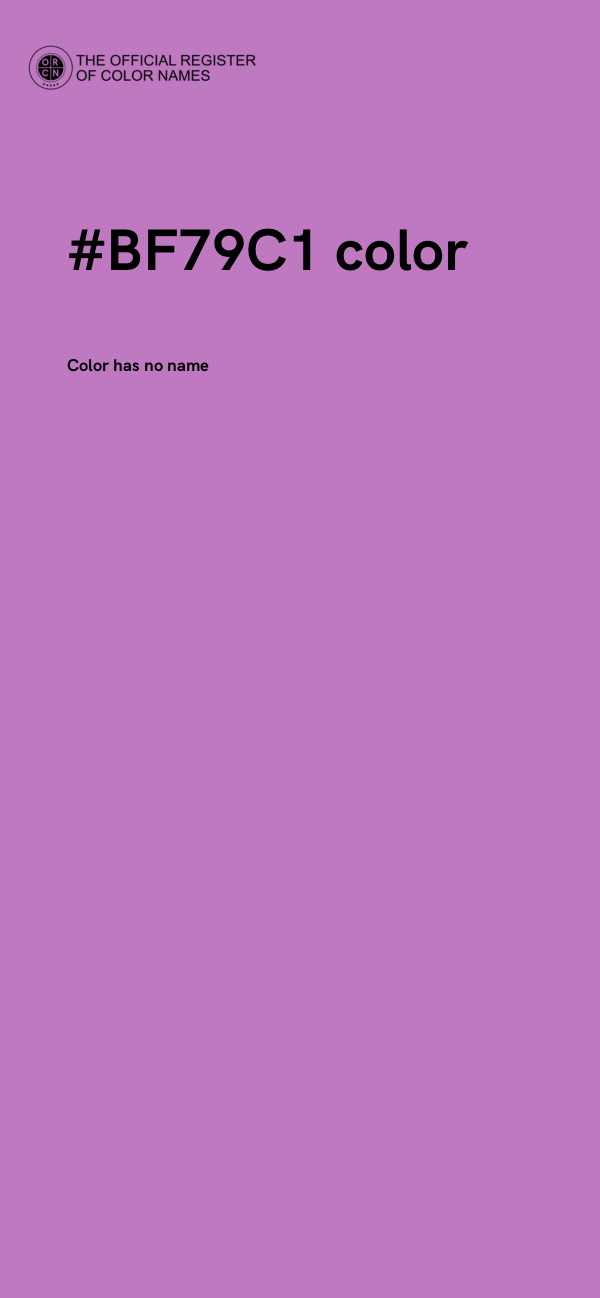 #BF79C1 color image