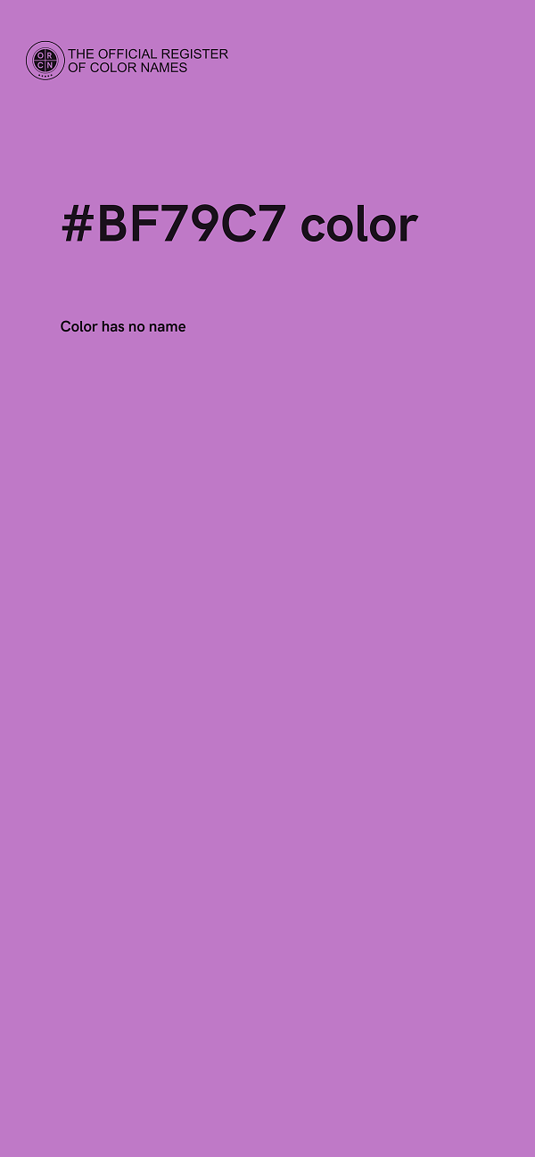#BF79C7 color image