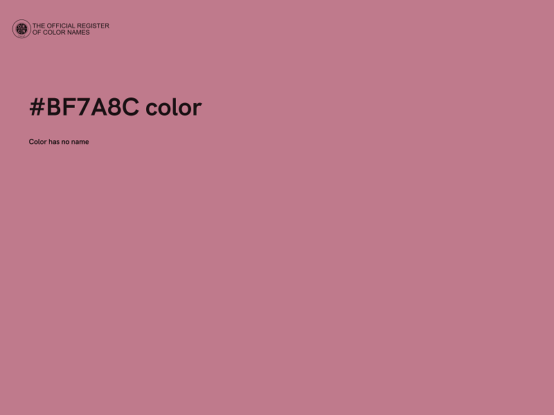 #BF7A8C color image