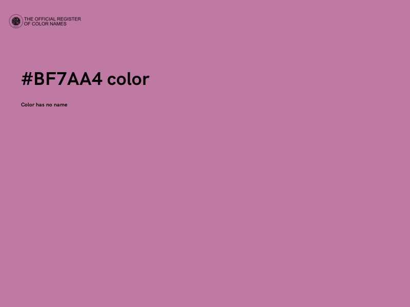 #BF7AA4 color image