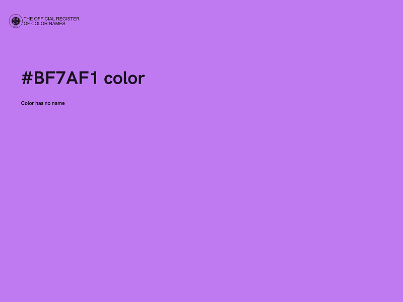 #BF7AF1 color image