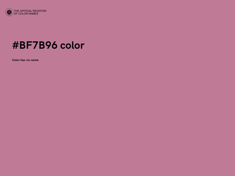 #BF7B96 color image