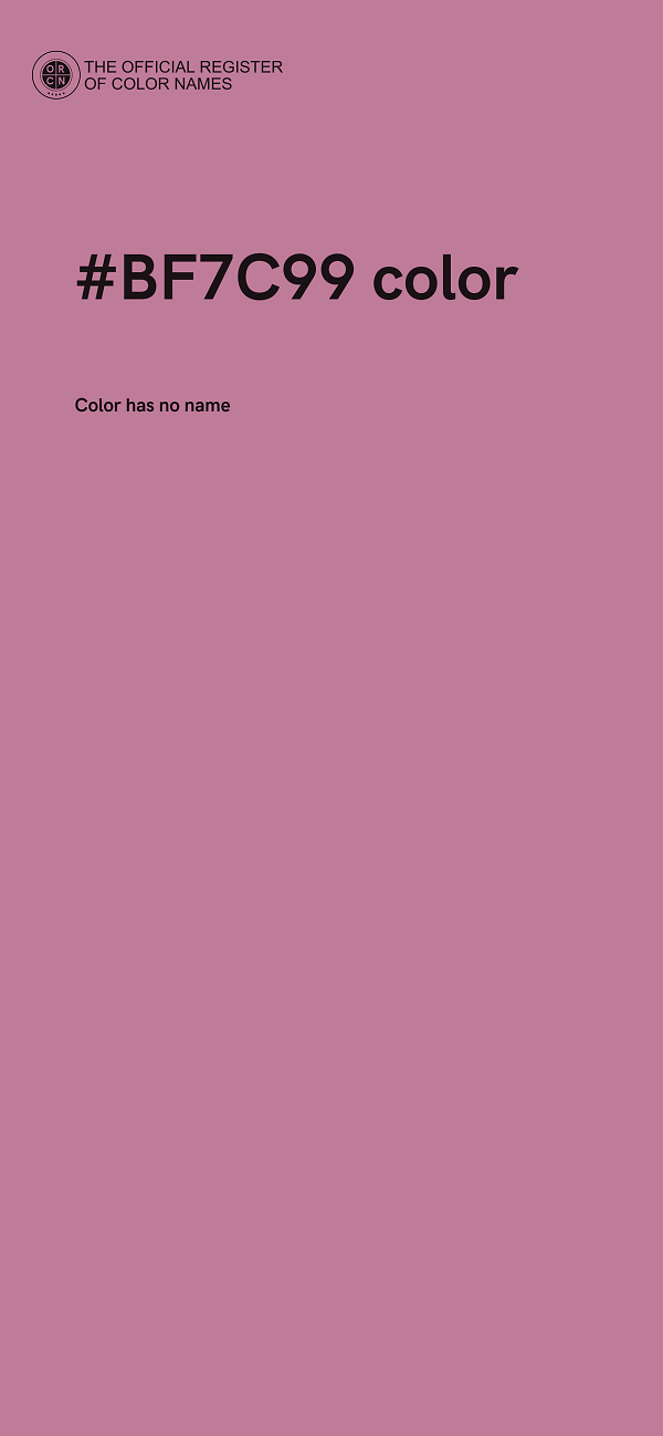 #BF7C99 color image