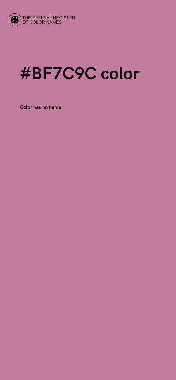 #BF7C9C color image