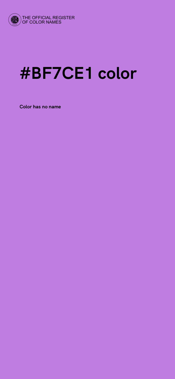 #BF7CE1 color image