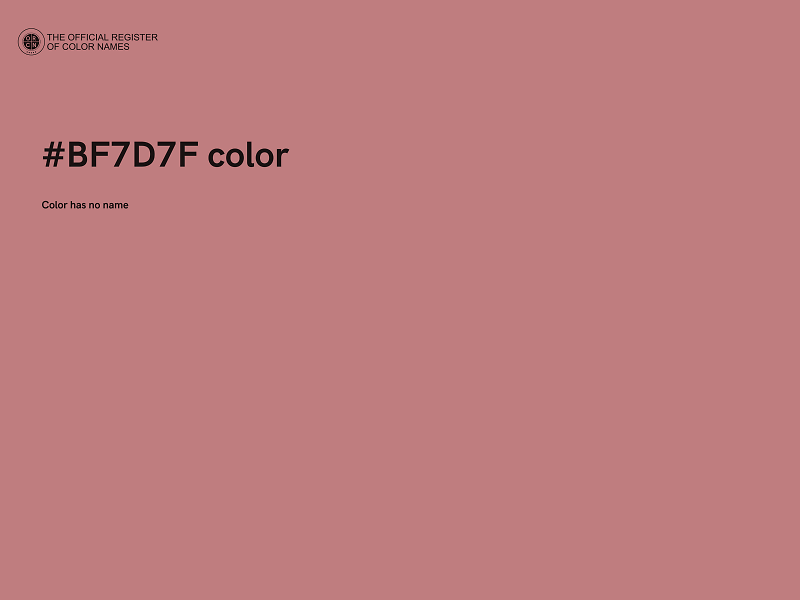 #BF7D7F color image