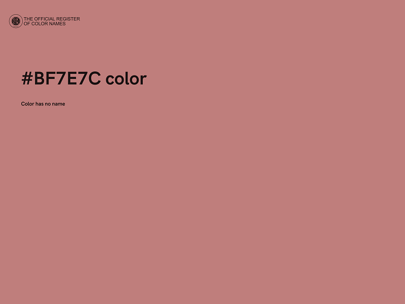 #BF7E7C color image