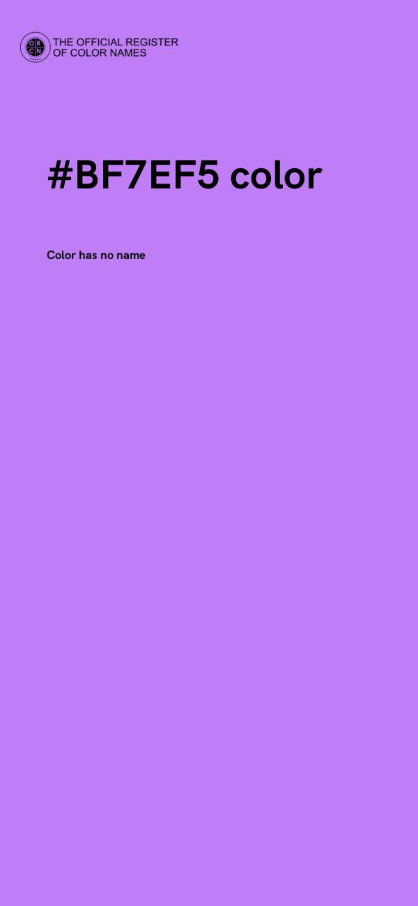 #BF7EF5 color image