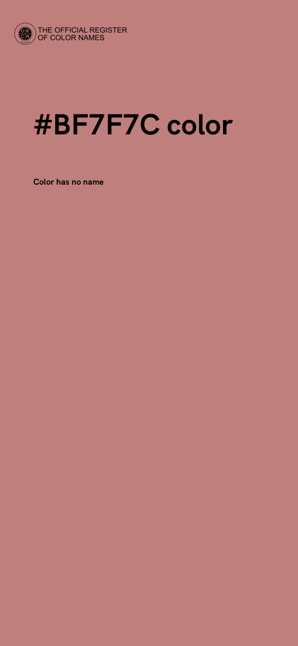 #BF7F7C color image
