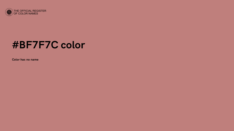 #BF7F7C color image