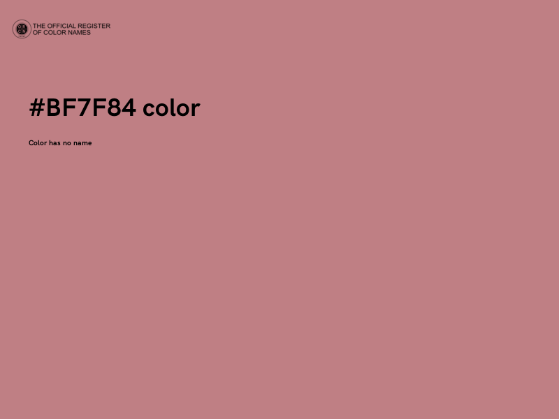#BF7F84 color image