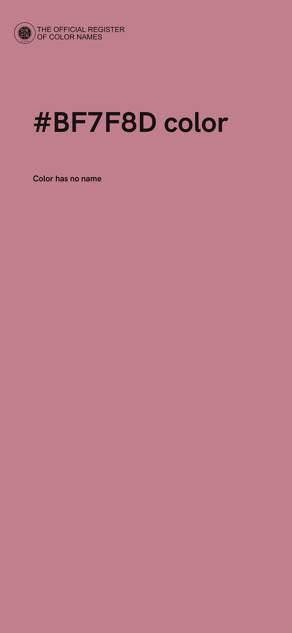 #BF7F8D color image