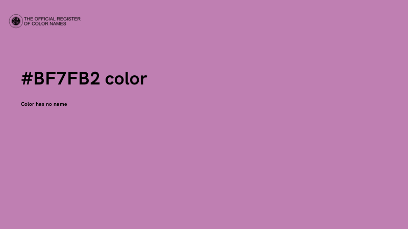#BF7FB2 color image