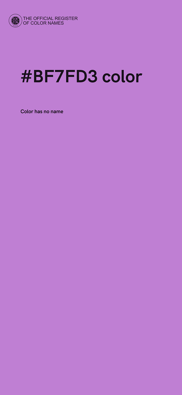 #BF7FD3 color image
