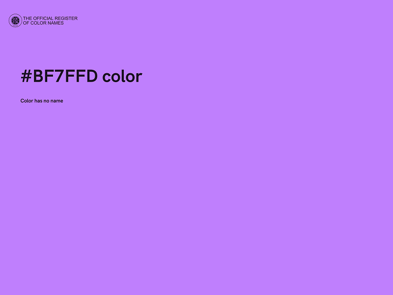#BF7FFD color image