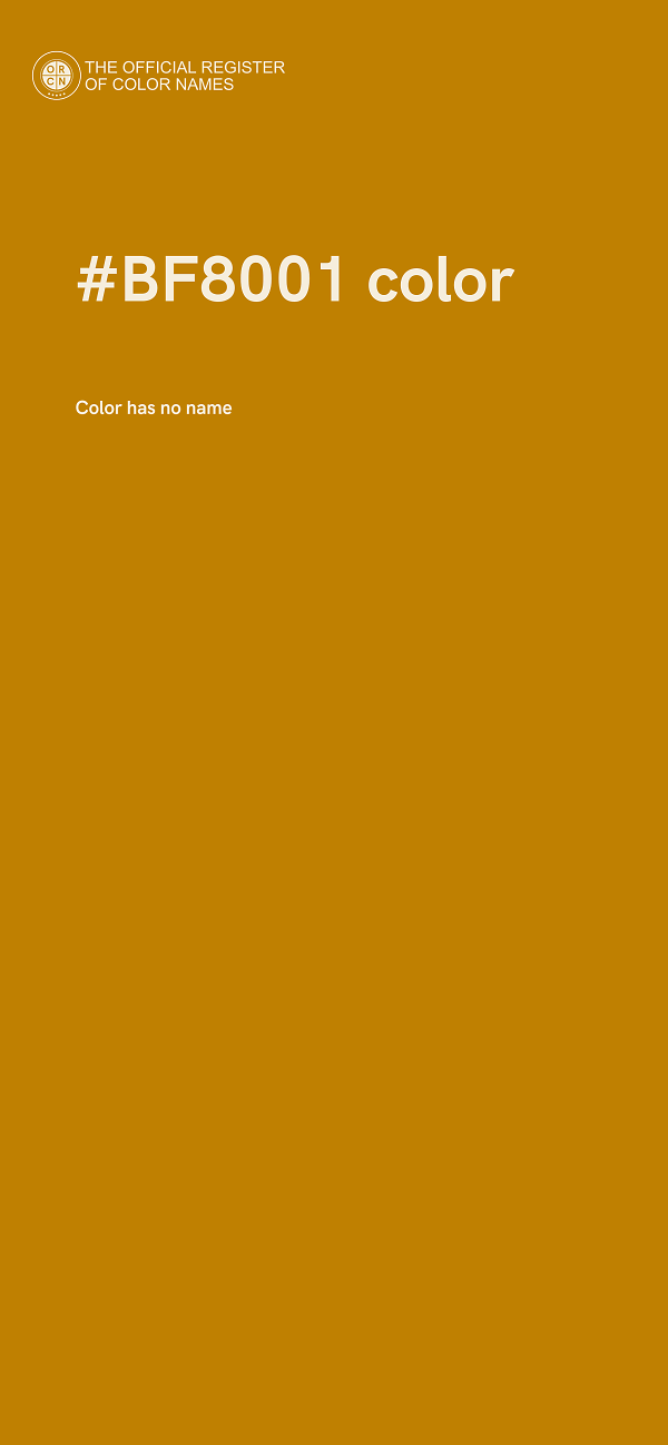 #BF8001 color image