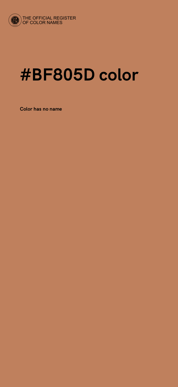 #BF805D color image