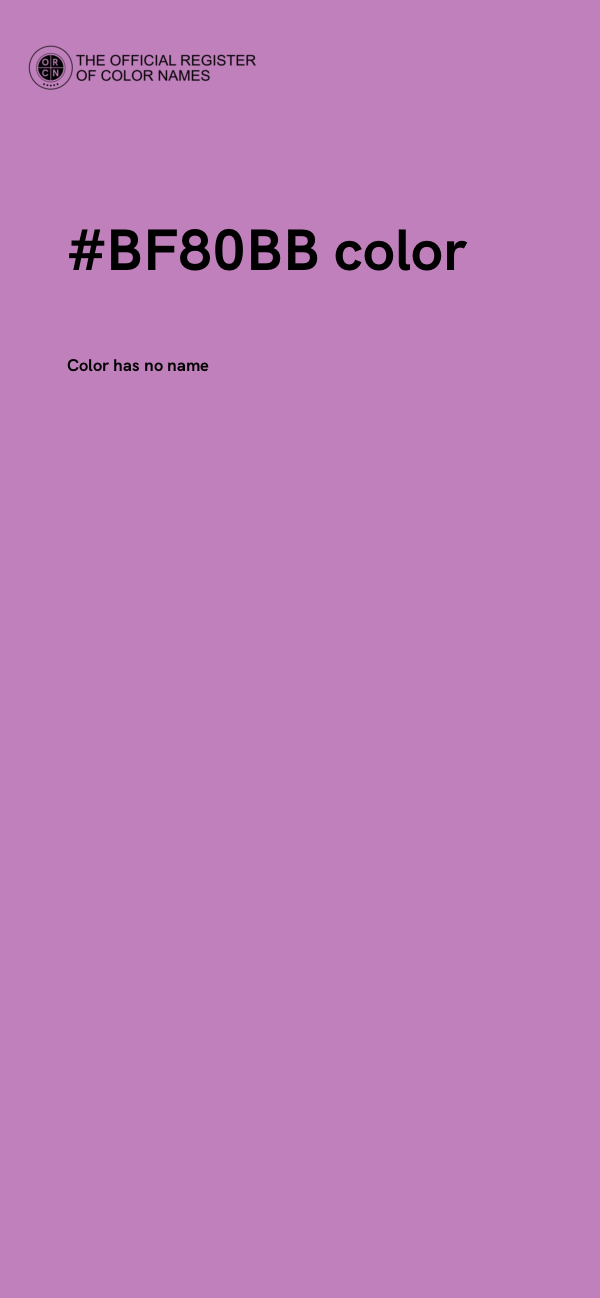 #BF80BB color image