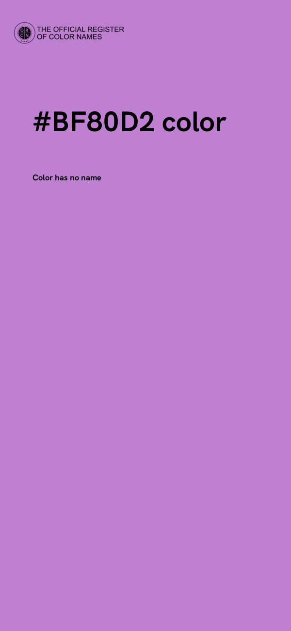 #BF80D2 color image