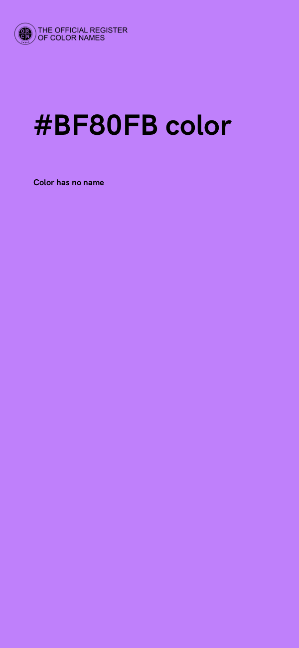 #BF80FB color image