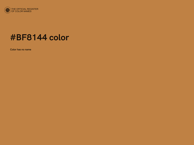 #BF8144 color image