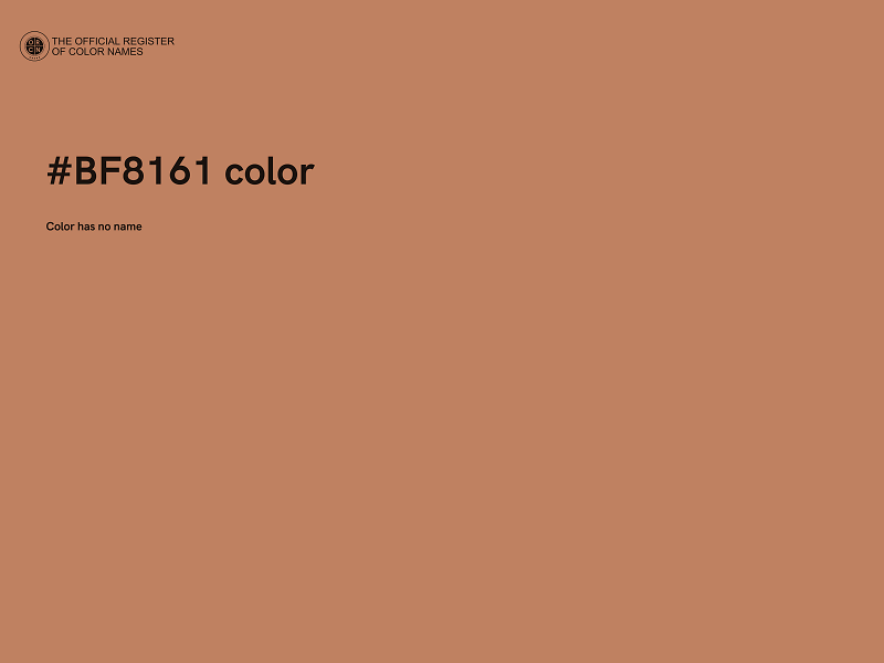 #BF8161 color image