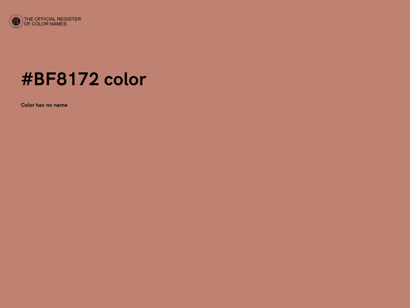 #BF8172 color image