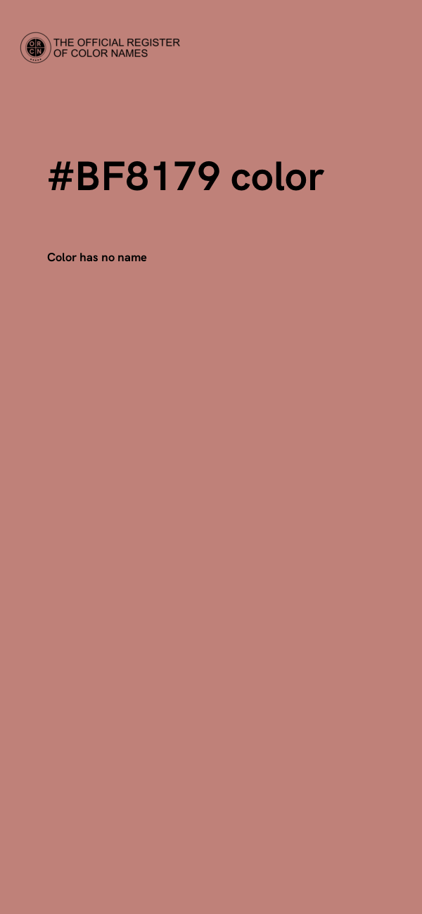#BF8179 color image