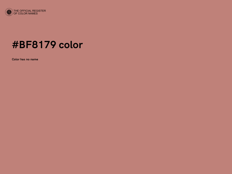 #BF8179 color image