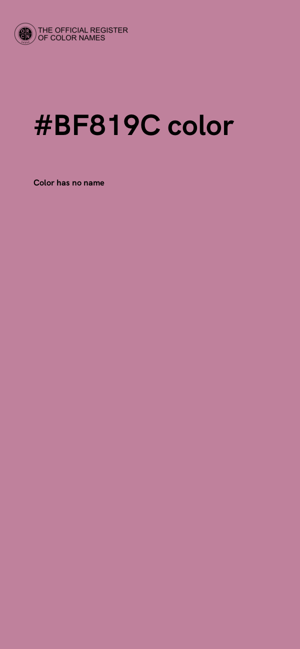 #BF819C color image