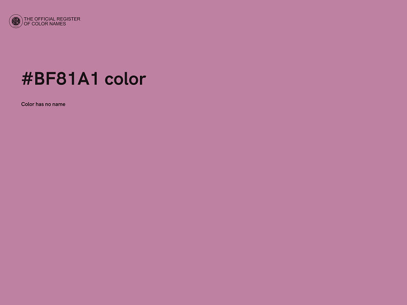 #BF81A1 color image