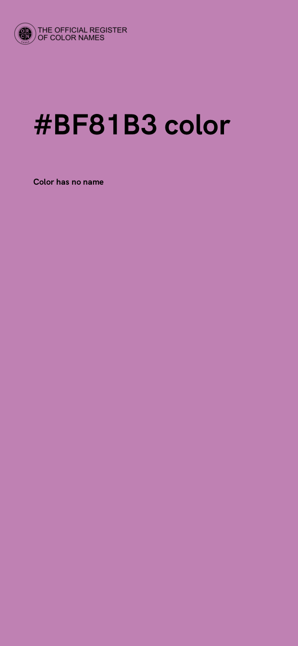 #BF81B3 color image