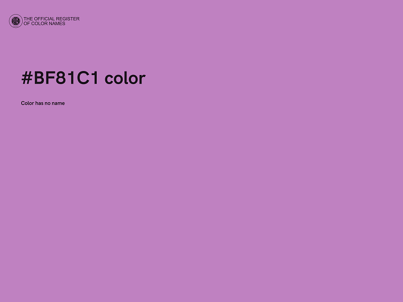 #BF81C1 color image