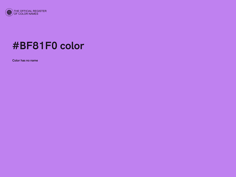 #BF81F0 color image