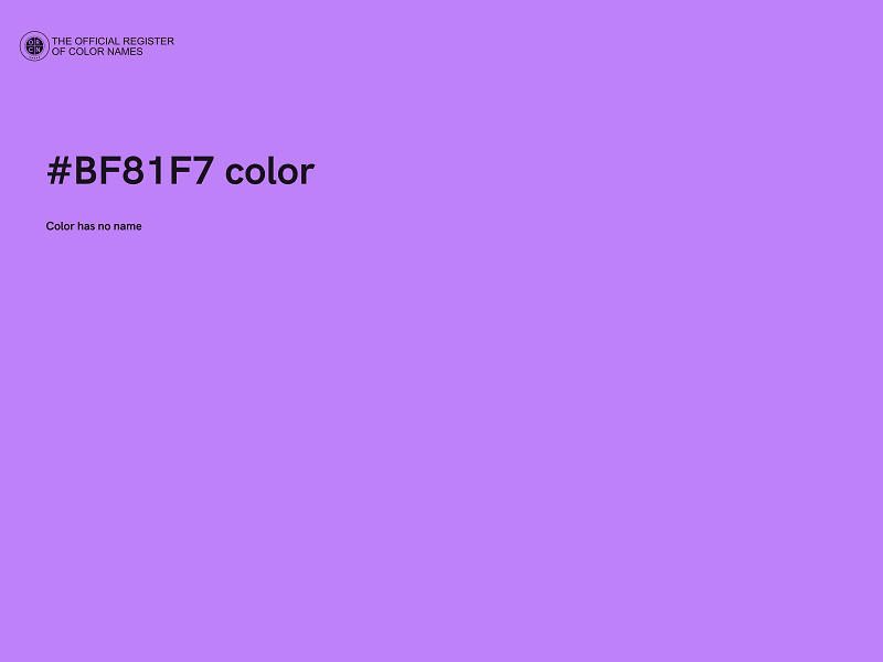 #BF81F7 color image
