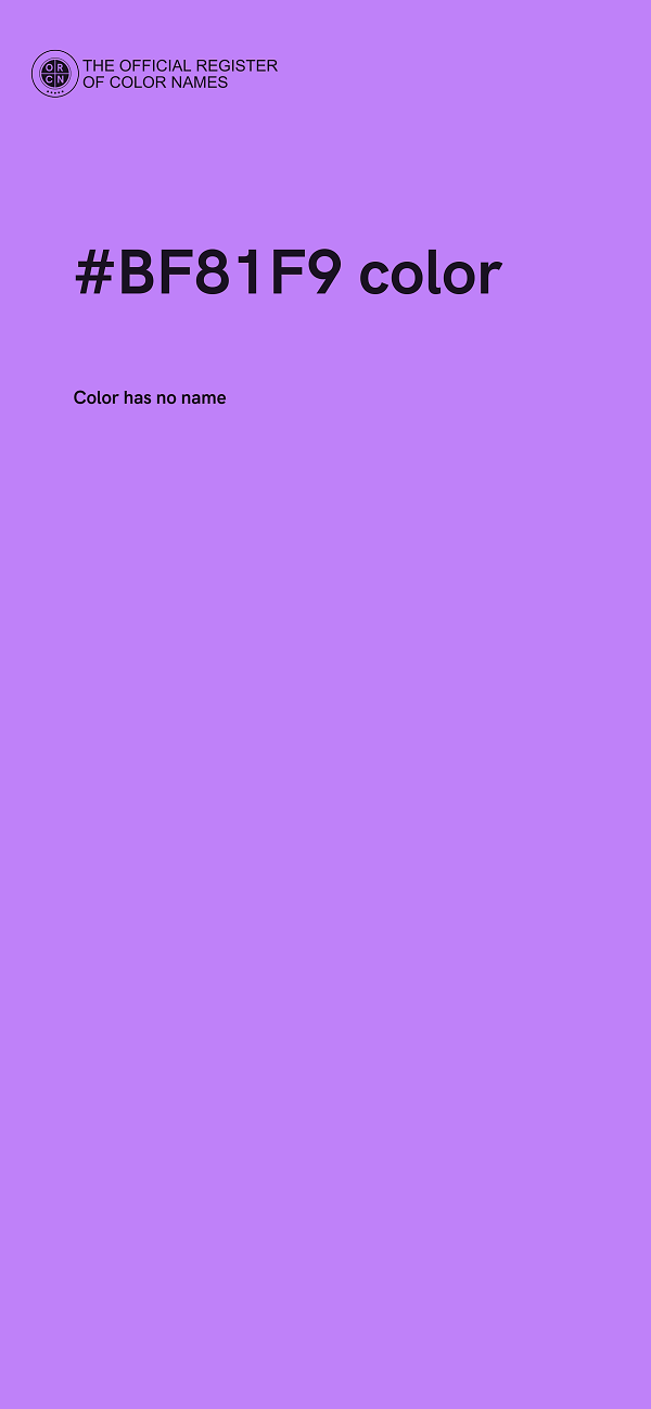 #BF81F9 color image