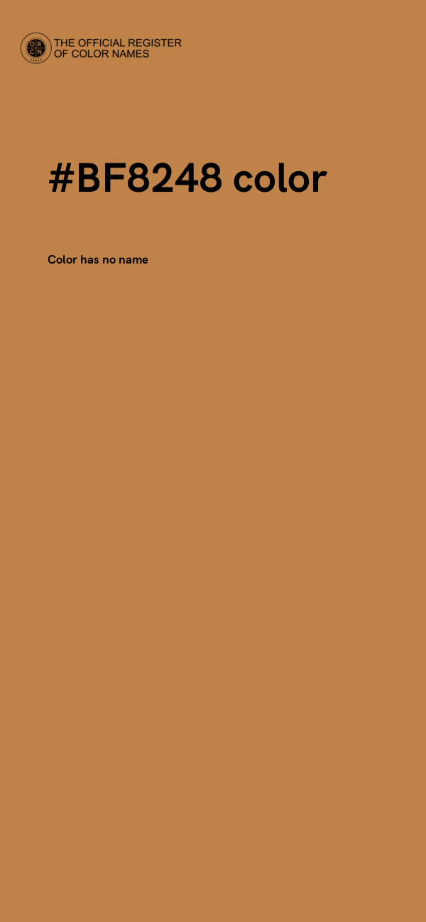 #BF8248 color image