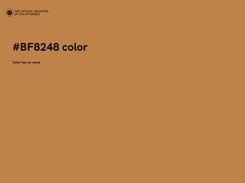 #BF8248 color image