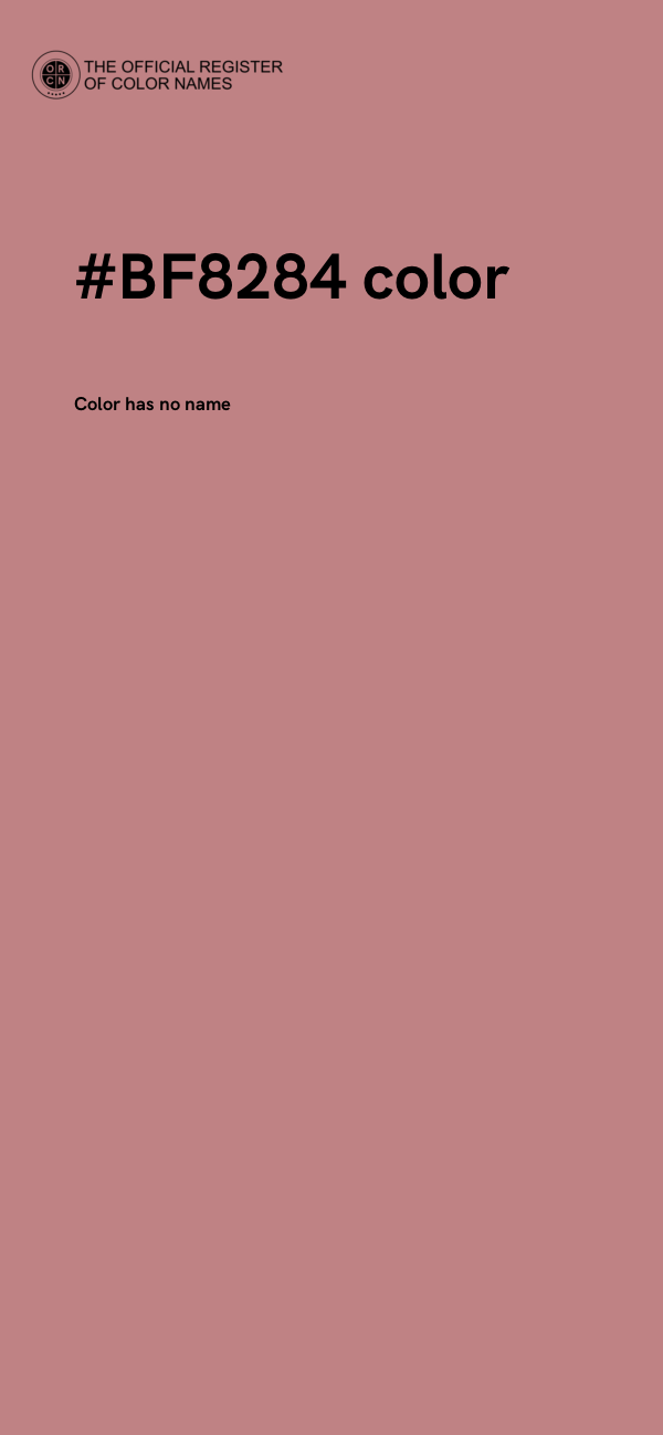 #BF8284 color image