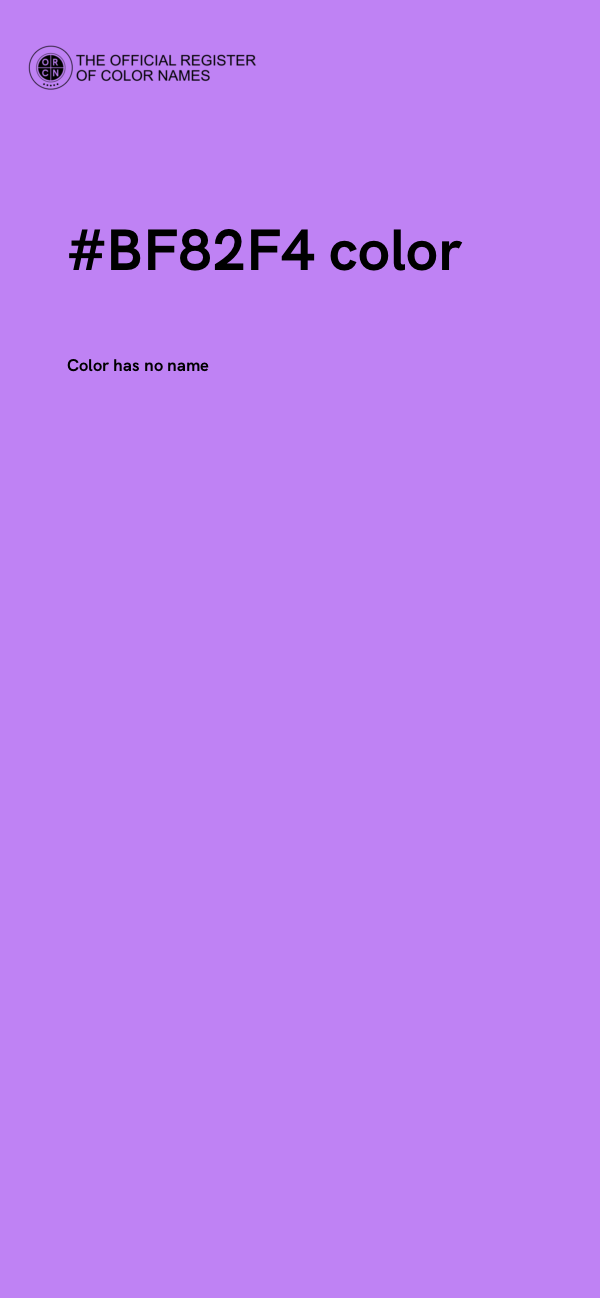 #BF82F4 color image