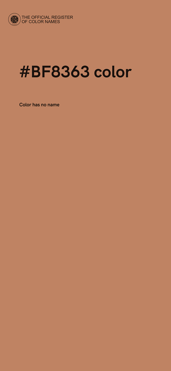 #BF8363 color image