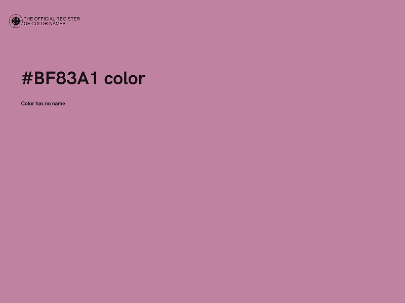 #BF83A1 color image
