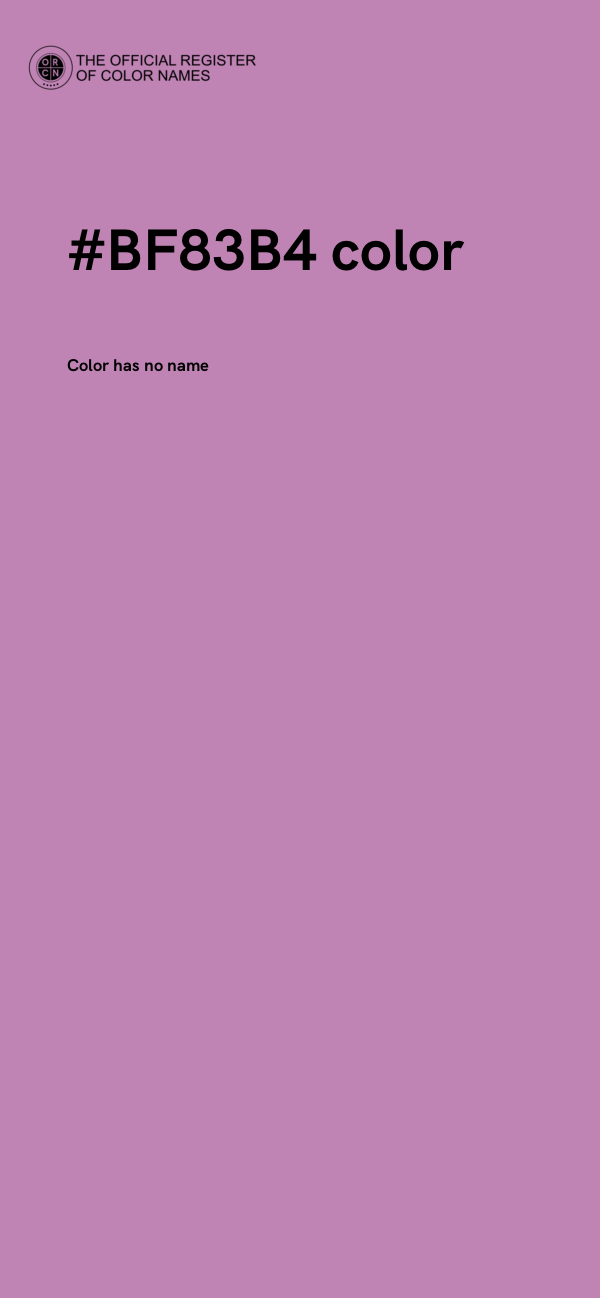 #BF83B4 color image