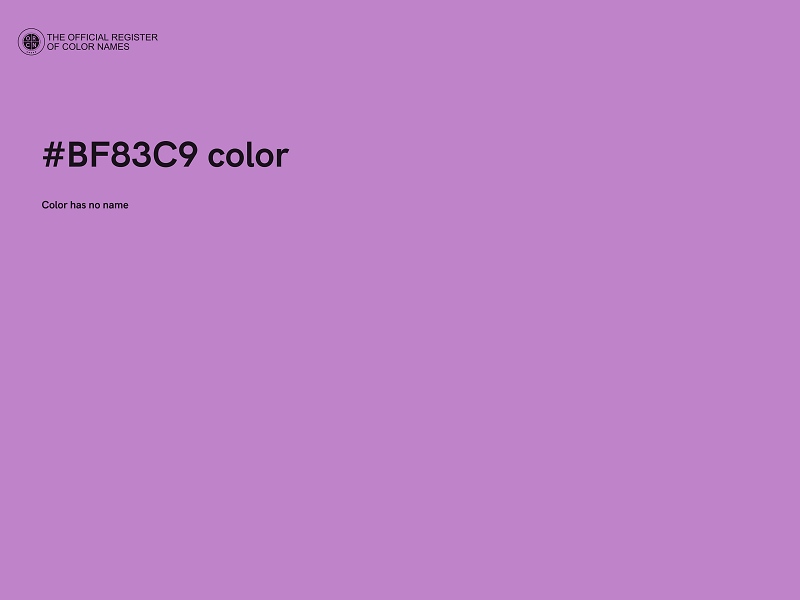 #BF83C9 color image