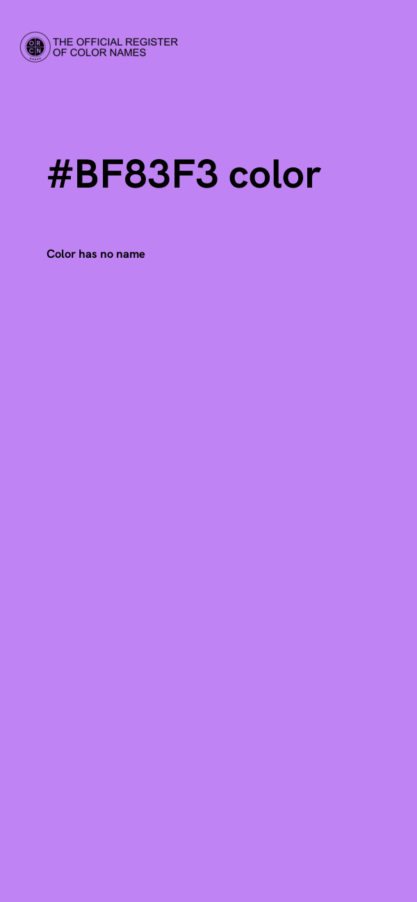 #BF83F3 color image