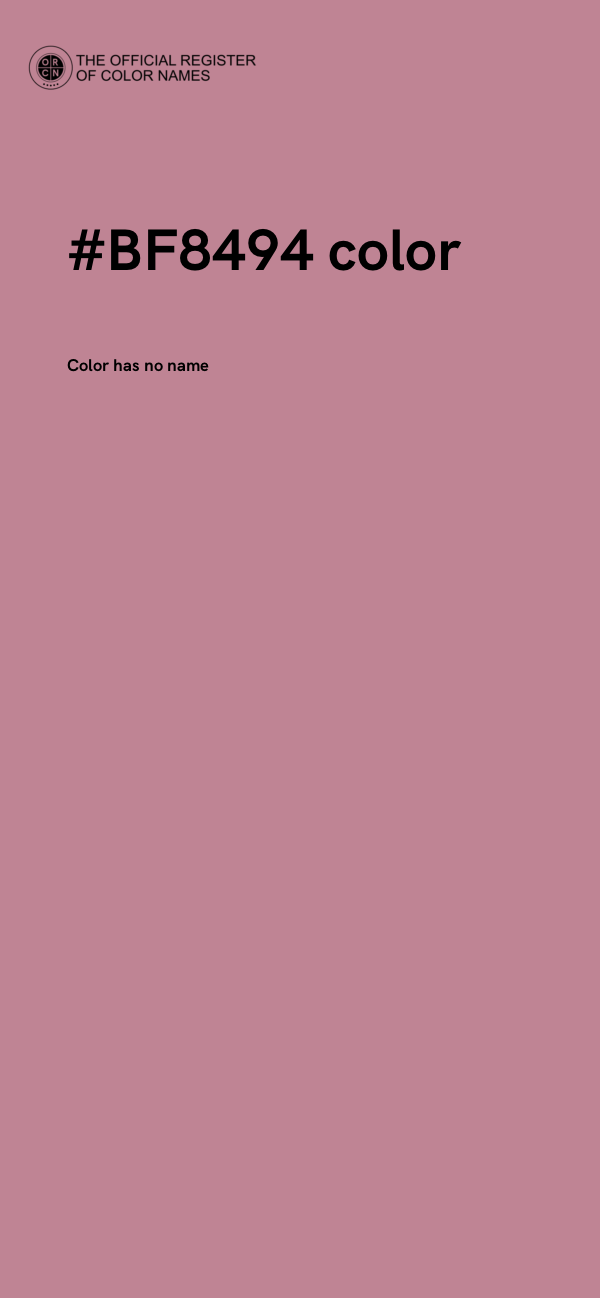 #BF8494 color image
