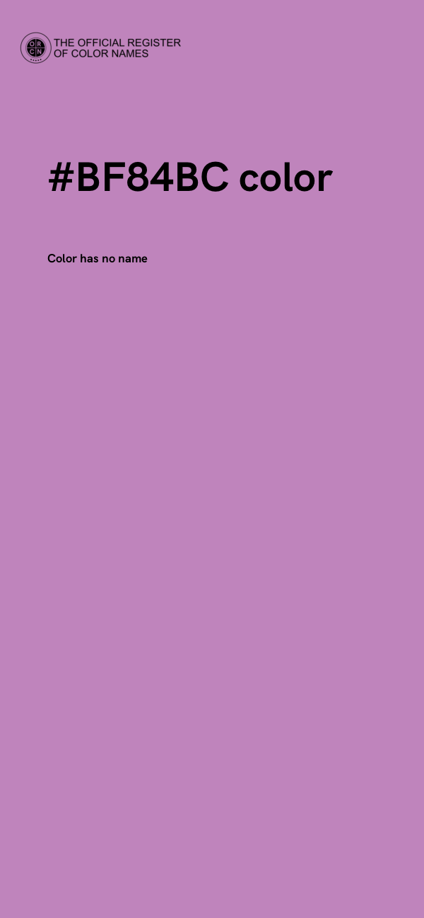 #BF84BC color image