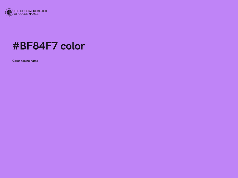 #BF84F7 color image
