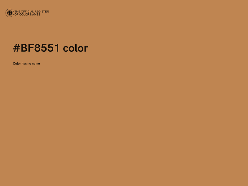 #BF8551 color image